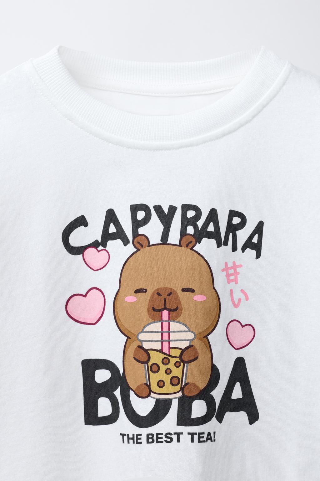 ФУТБОЛКА С ПРИНТОМ КАПИБАРЫ CAPYFUN ©