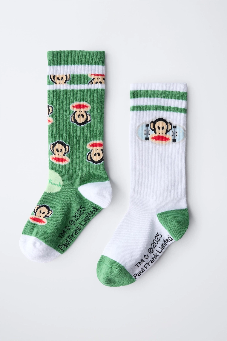 Набор из двух пар длинных носков paul frank ®