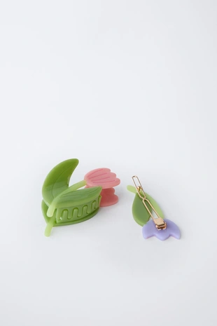 Набор из двух заколок для волос «тюльпан»- Заказать в России