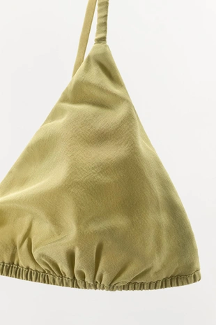 Треугольный бралетт из шелка- Заказать в России