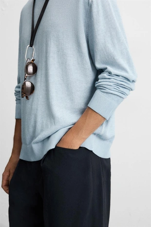 Джемпер с эффектом стирки- Заказать в России