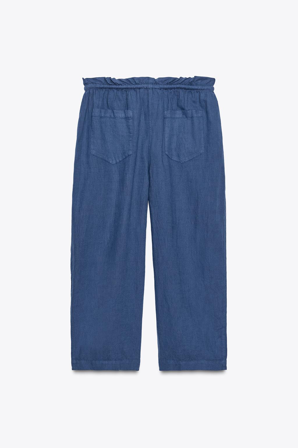 БРЮКИ ИЗ ЛЬНЯНОЙ ТКАНИ — ZW COLLECTION