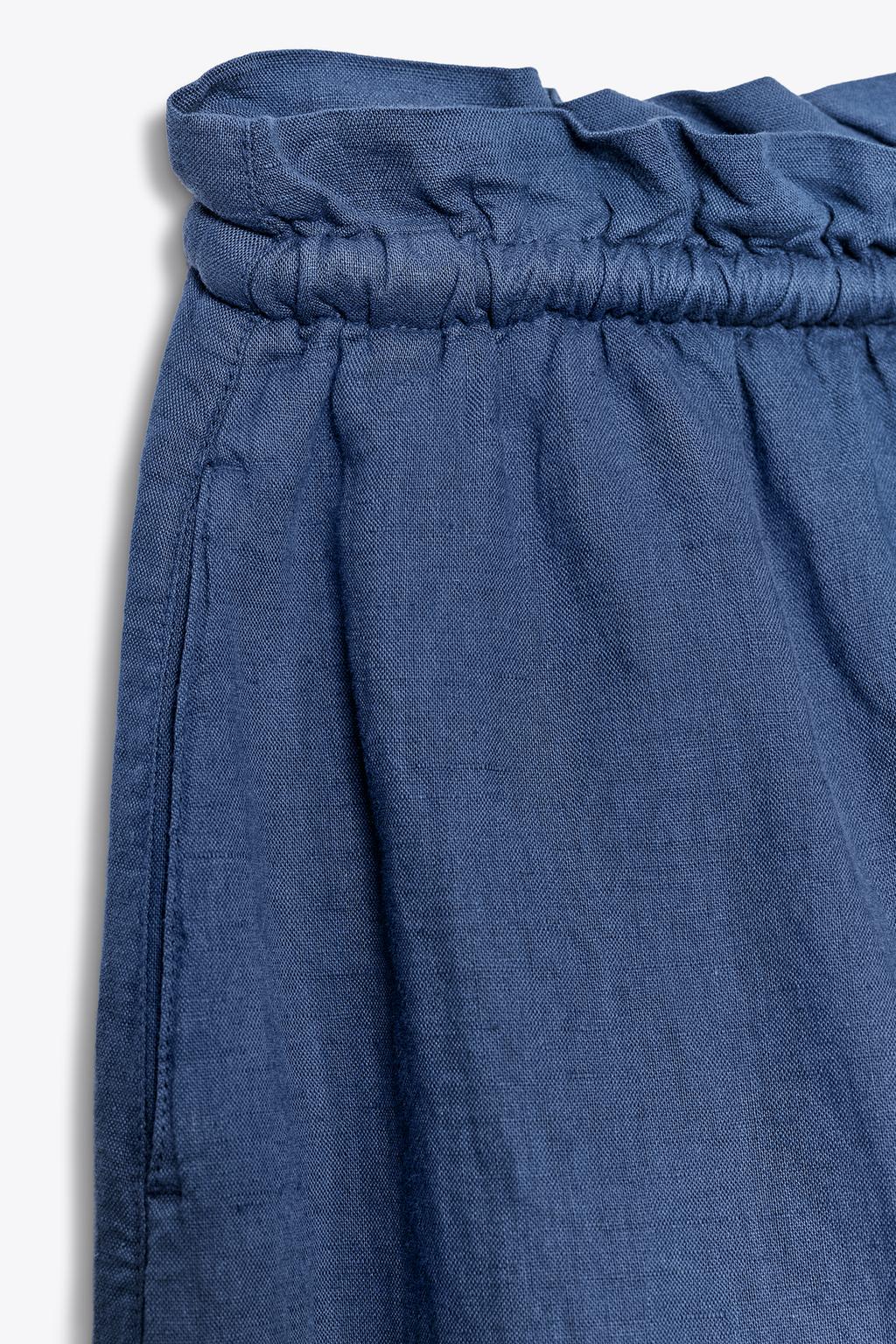 БРЮКИ ИЗ ЛЬНЯНОЙ ТКАНИ — ZW COLLECTION