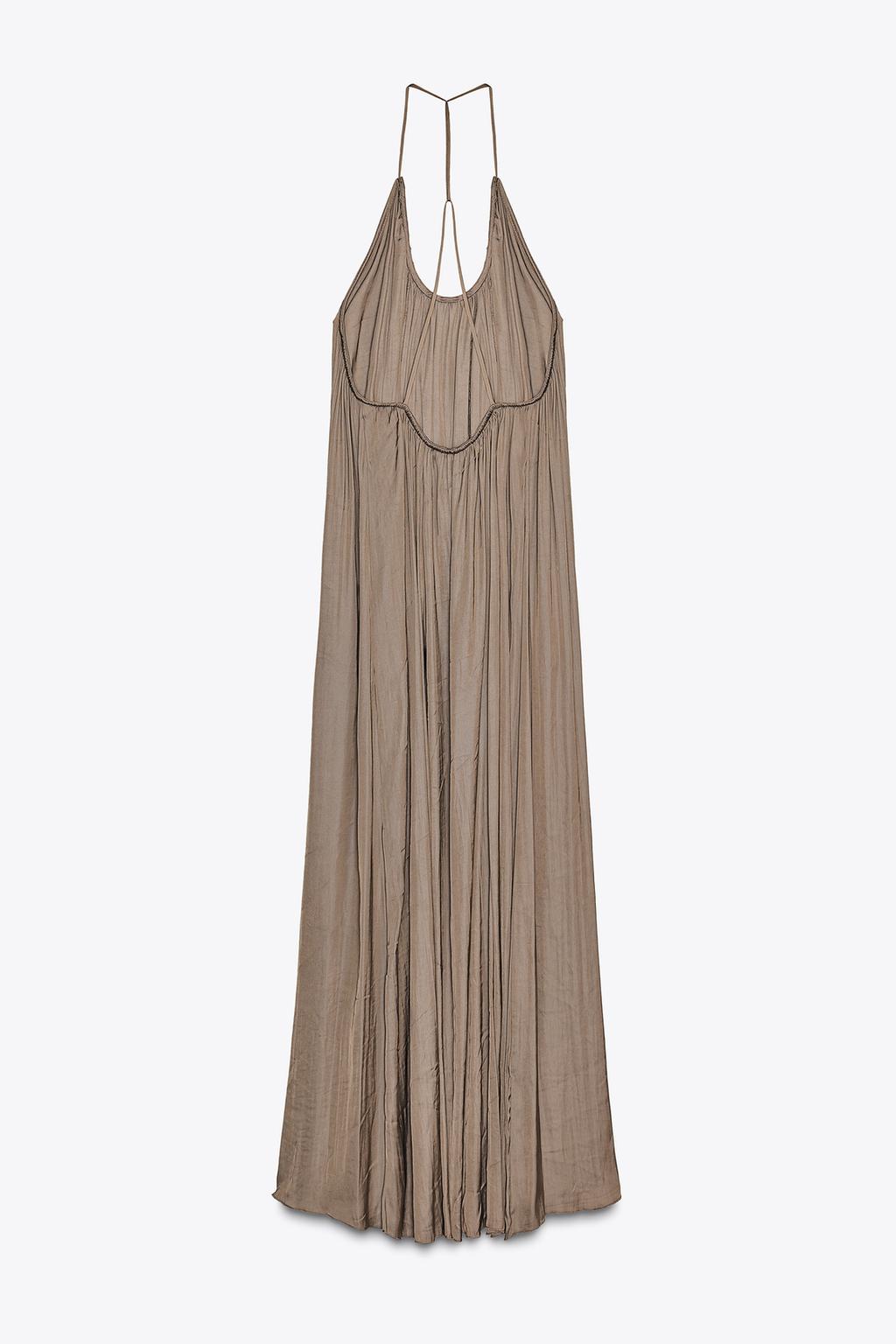 ДЛИННОЕ АТЛАСНОЕ ПЛАТЬЕ ZW COLLECTION