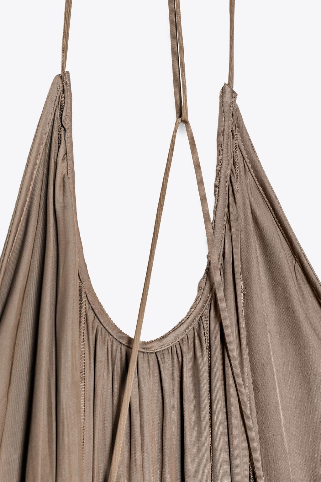 ДЛИННОЕ АТЛАСНОЕ ПЛАТЬЕ ZW COLLECTION
