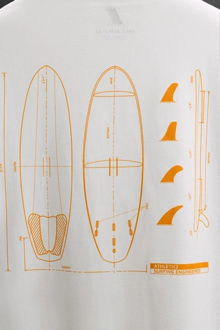 Футболка с принтом «серфинг»- Заказать в России