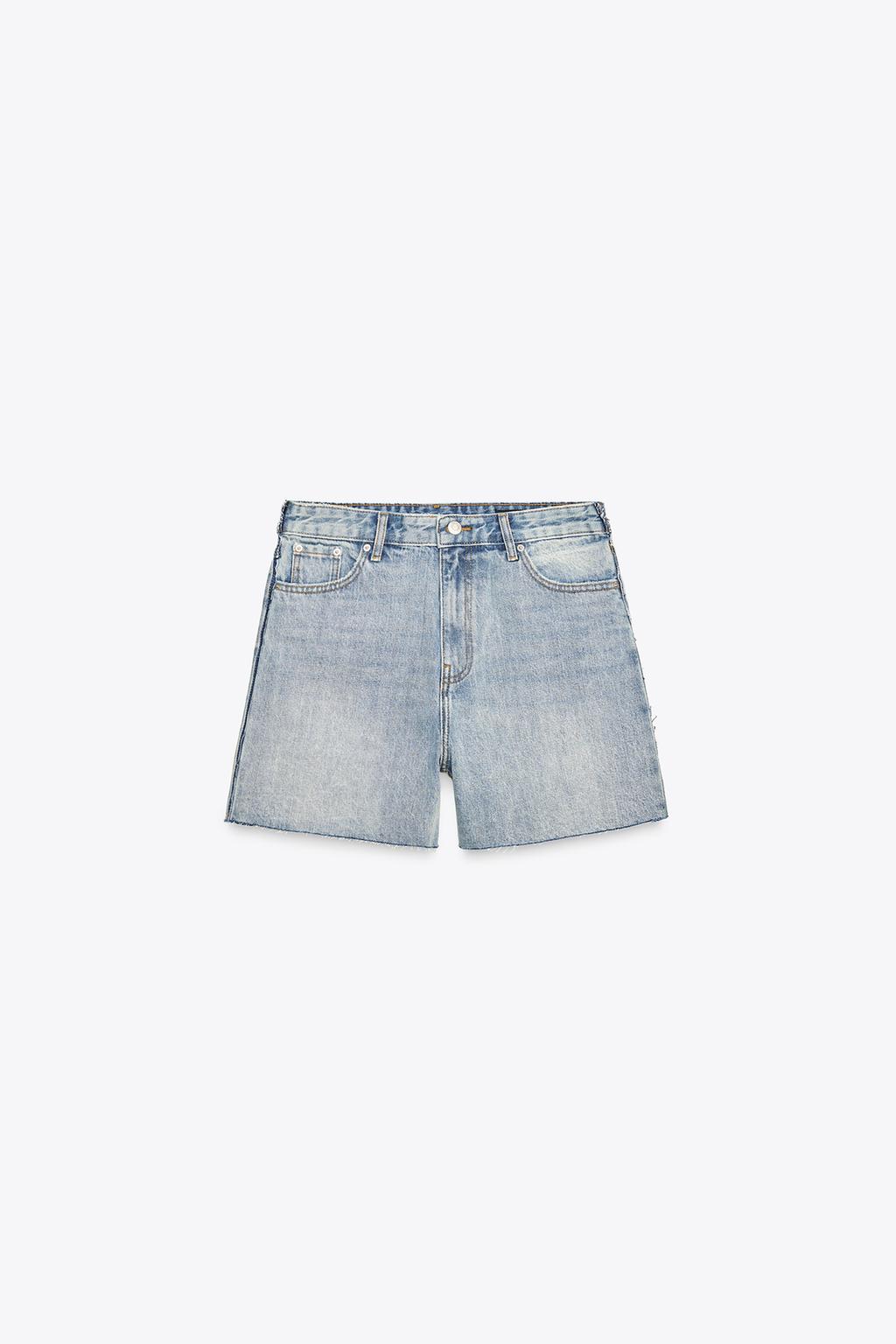 ДЖИНСОВЫЕ ШОРТЫ СО СРЕДНЕЙ ПОСАДКОЙ — ZW COLLECTION