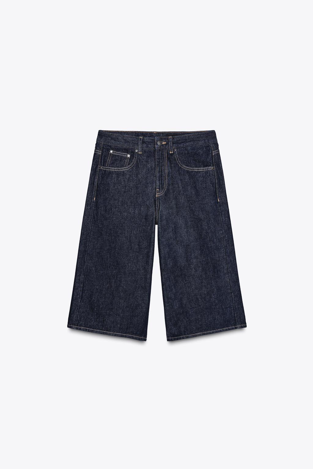 ДЛИННЫЕ ДЖИНСОВЫЕ ШОРТЫ-БЕРМУДЫ — ZW COLLECTION