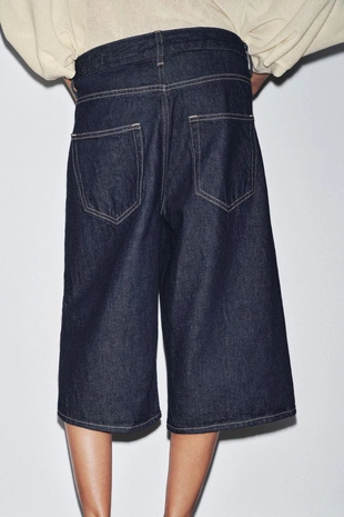 Blue | 4083/240/407 - Zara Длинные джинсовые шорты-бермуды — ZW COLLECTION