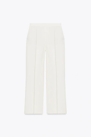 Прямые брюки с высокой посадкой- Заказать в России