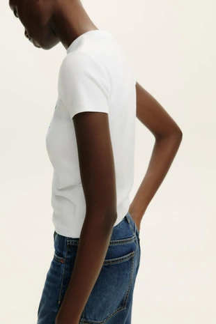 Футболка с текстовым принтом- Заказать в России