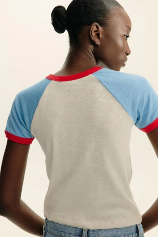 Футболка с текстом в рубчик- Заказать в России