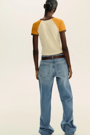 Футболка с текстом в рубчик- Заказать в России