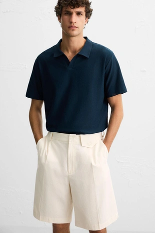 Поло с рельефным рисунком- Заказать в России