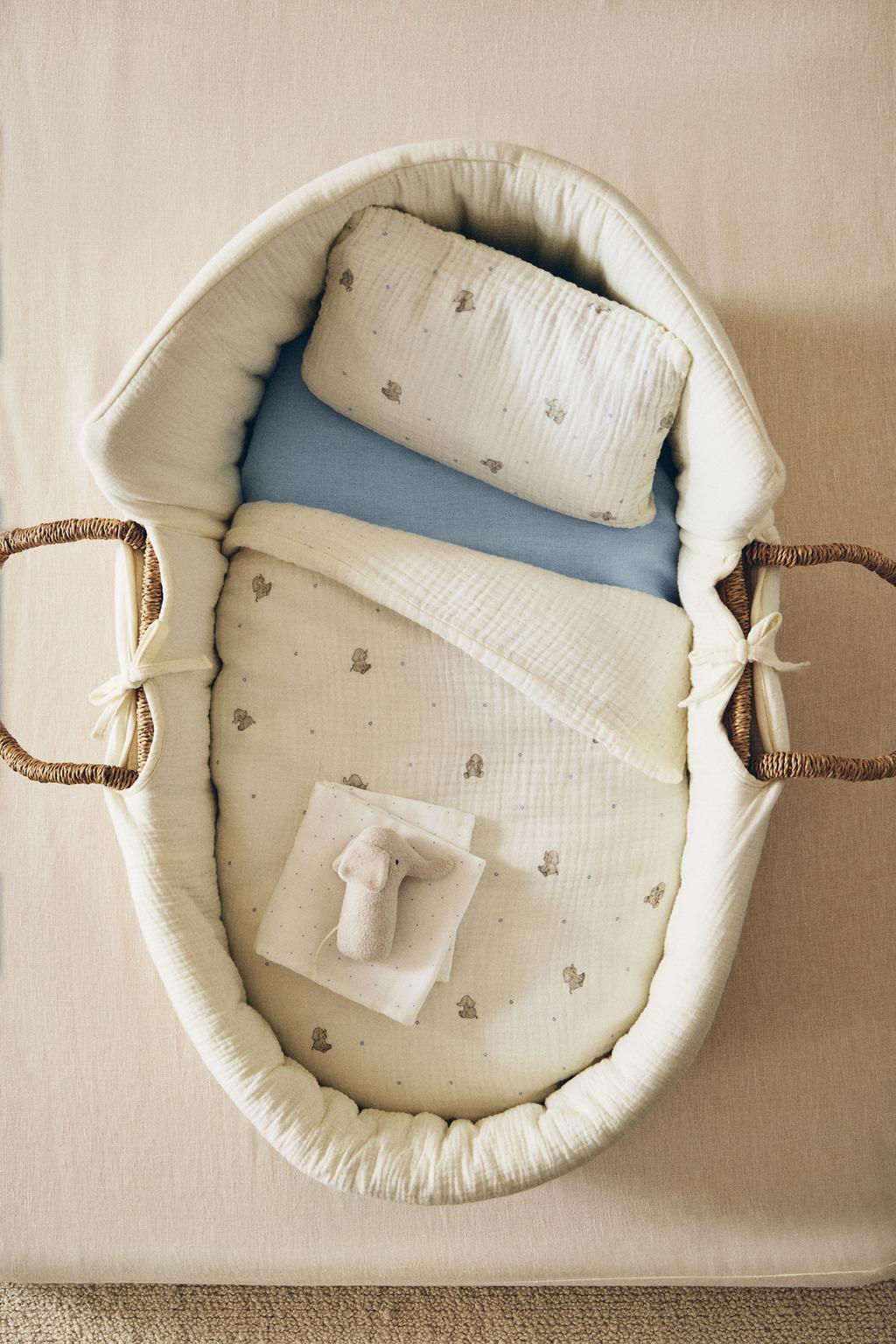 Набор постельного белья muslin elephant mini cot