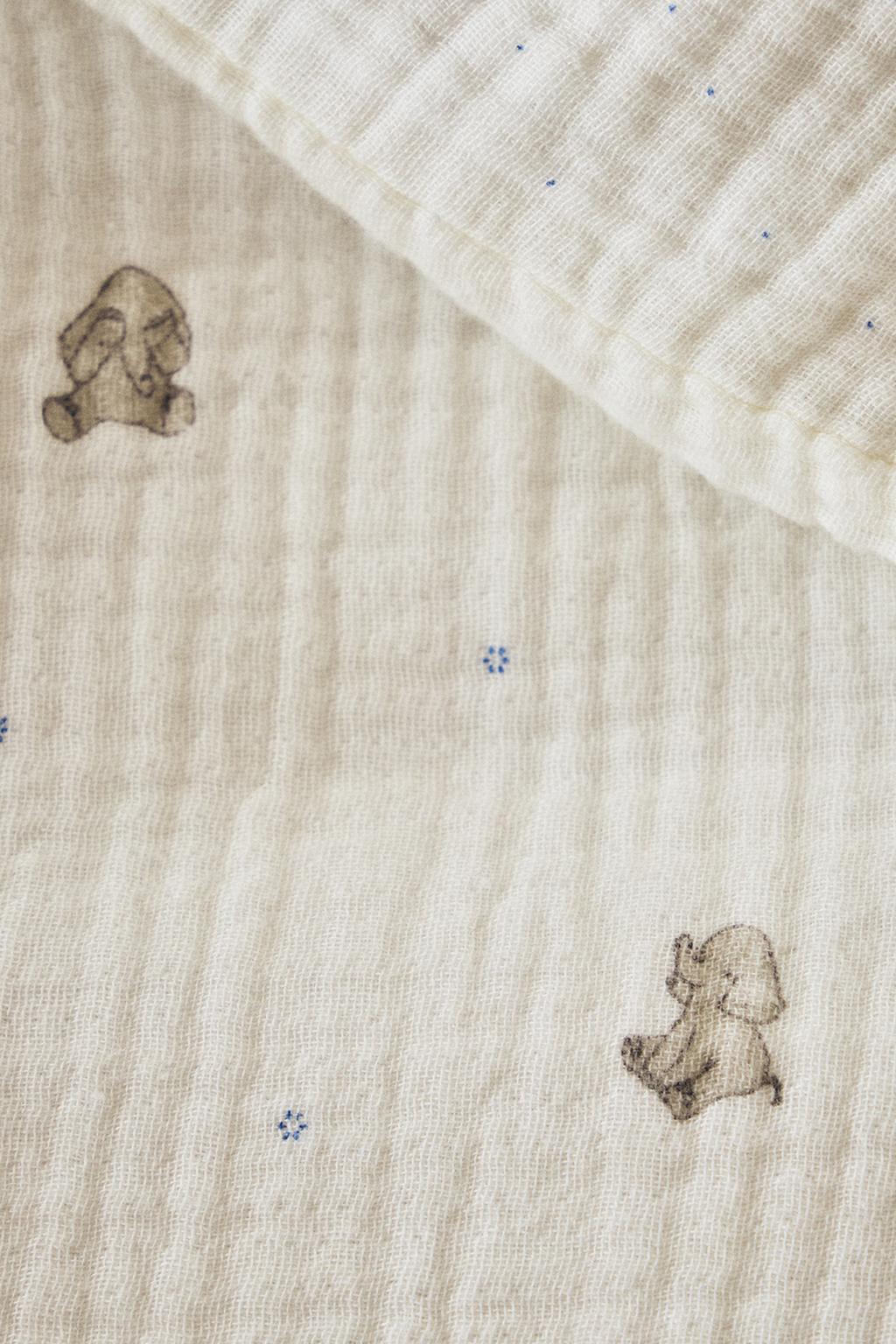 Набор постельного белья muslin elephant mini cot