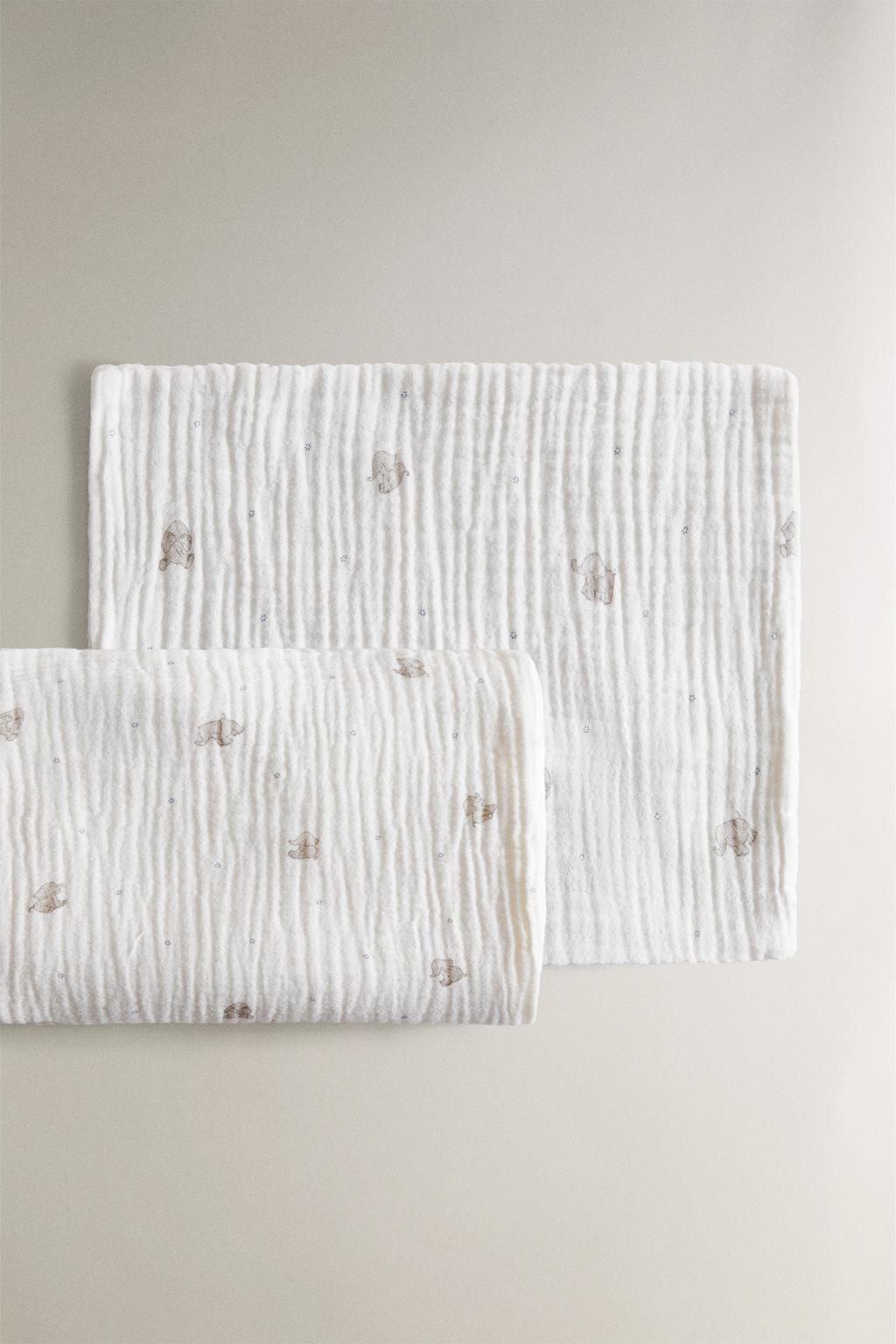 Набор постельного белья muslin elephant mini cot