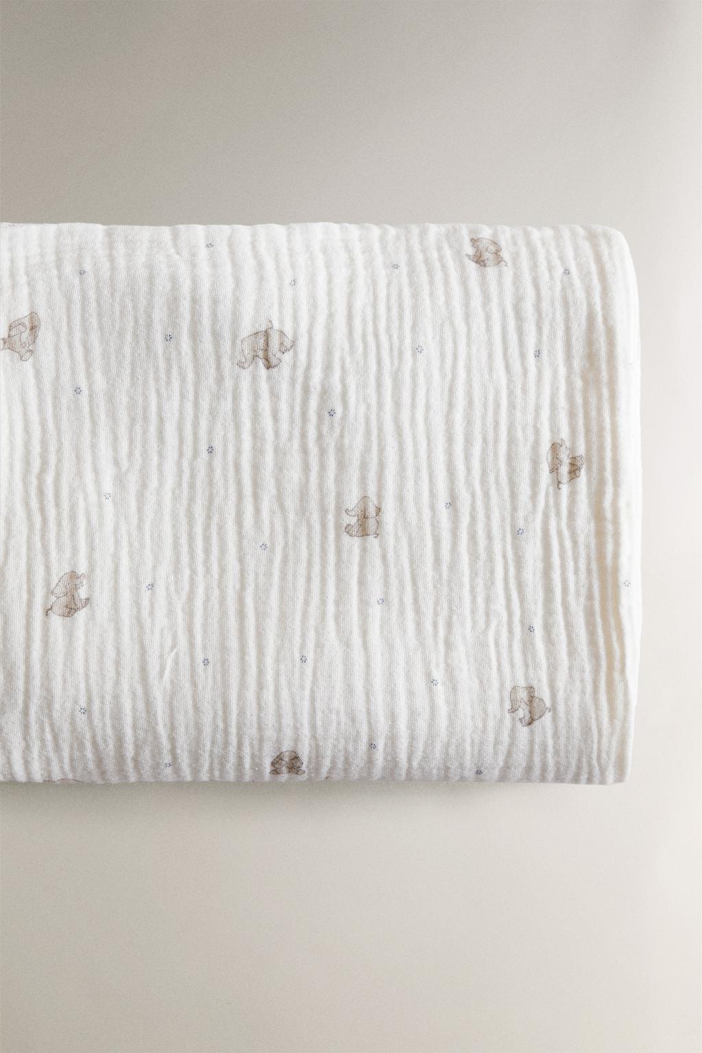 Набор постельного белья muslin elephant mini cot