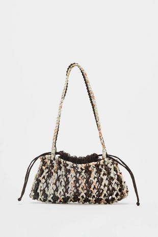 Мини-сумка плетеная- Заказать в России