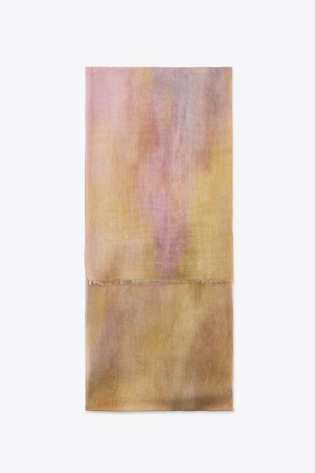 ШАРФ ИЗ МОДАЛА С ПРИНТОМ TIE DYE