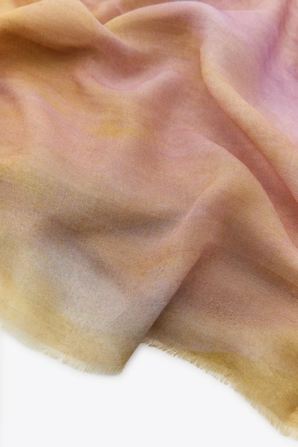 ШАРФ ИЗ МОДАЛА С ПРИНТОМ TIE DYE