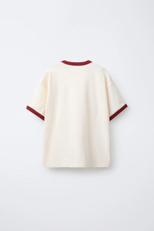 Футболка с контрастной вышивкой- Заказать в России