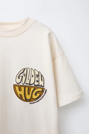 Футболка с рельефным текстом- Заказать в России