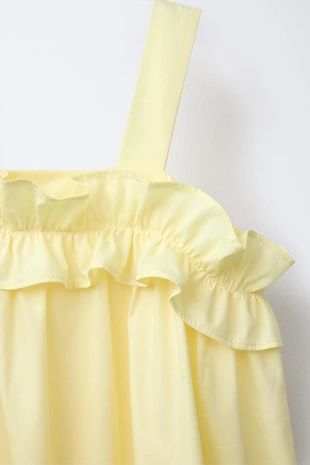 Платье из поплина с воланами- Заказать в России