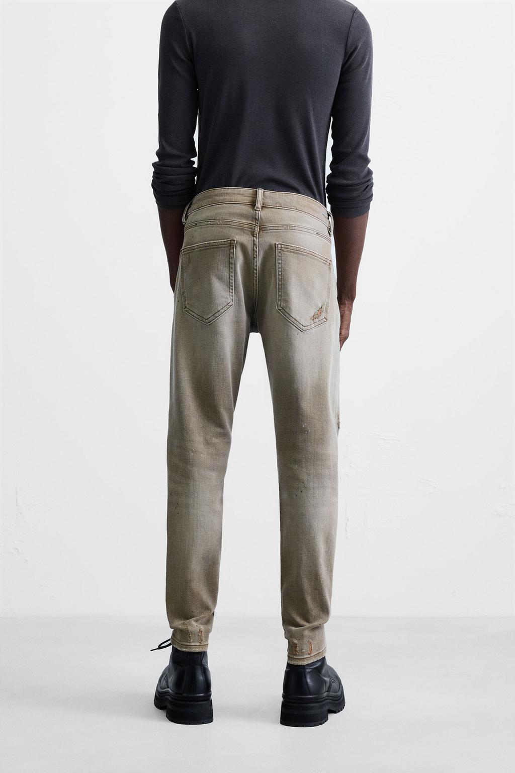 ДЖИНСЫ SKINNY FIT С РАЗРЕЗАМИ