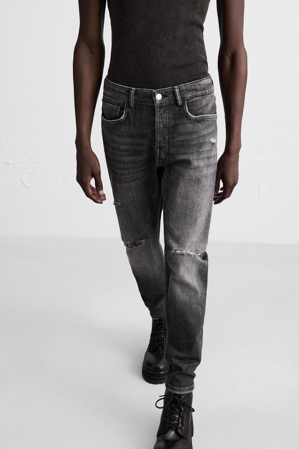 ДЖИНСЫ SKINNY FIT С РАЗРЕЗАМИ