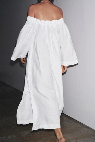 100% LINEN DRESS ZW COLLECTION- Заказать в России