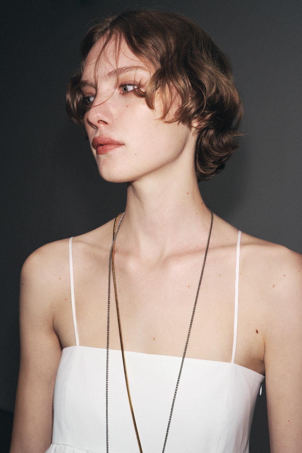 ДЛИННОЕ ПЛАТЬЕ НА БРЕТЕЛЯХ — ZW COLLECTION