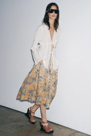 Блуза с завязками — ZW COLLECTION- Заказать в России