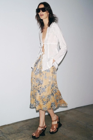 Блуза с завязками — ZW COLLECTION- Заказать в России