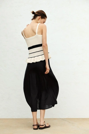 Трикотажный топ на бретелях- Заказать в России