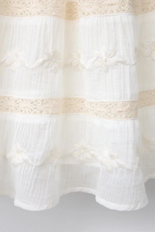 FLORAL EMBROIDERED SKIRT- Заказать в России