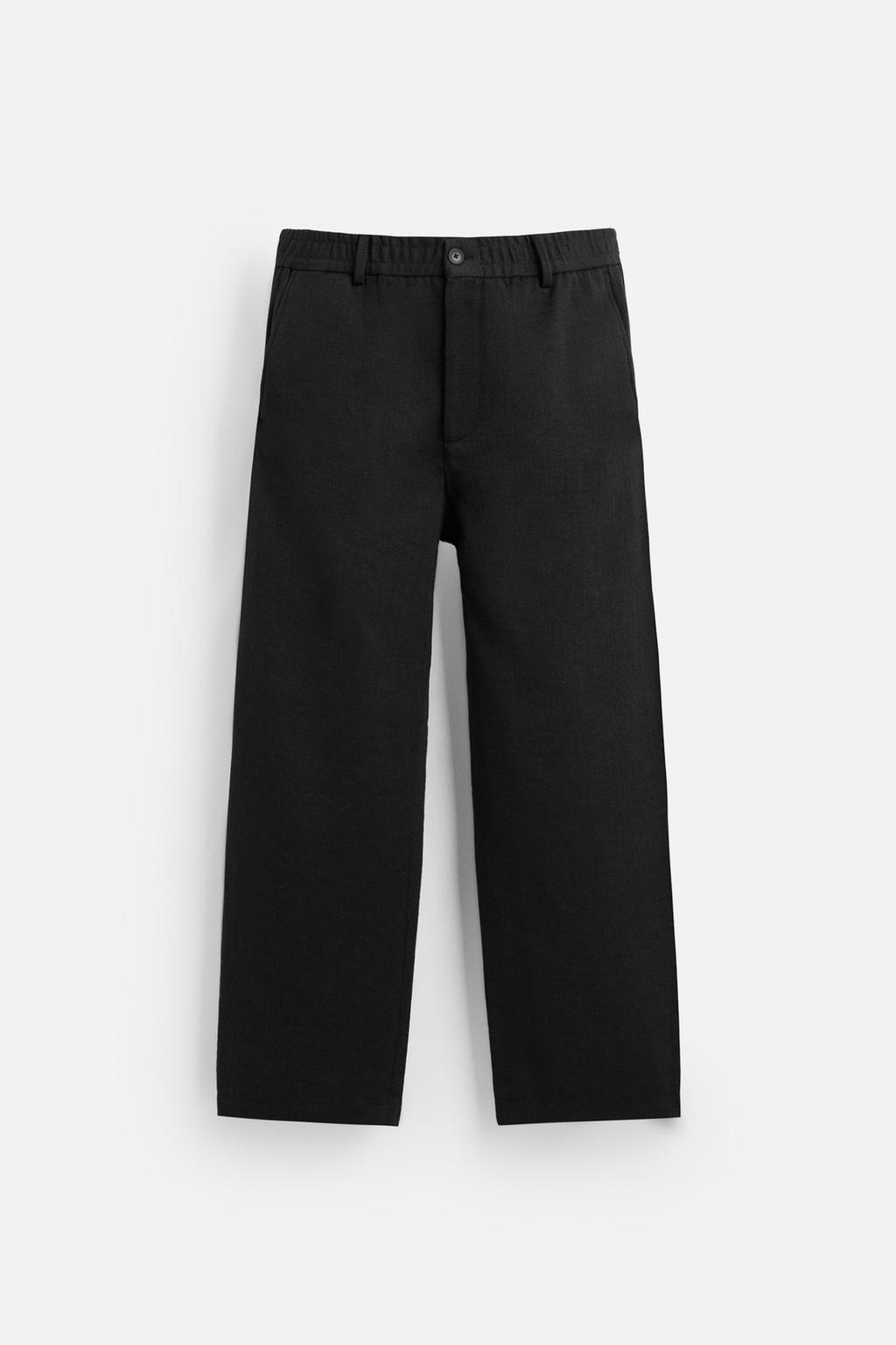 БРЮКИ REGULAR FIT ИЗ ТКАНИ С ТЕКСТУРОЙ