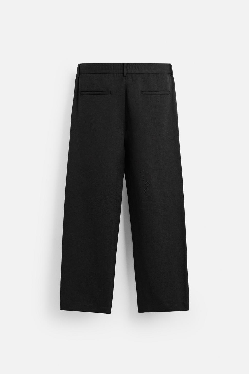 БРЮКИ REGULAR FIT ИЗ ТКАНИ С ТЕКСТУРОЙ