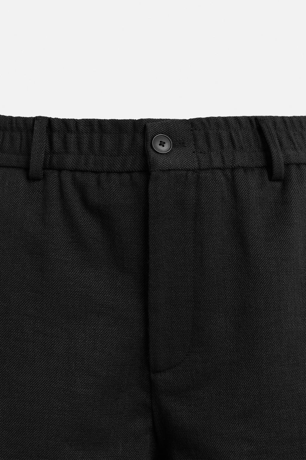 БРЮКИ REGULAR FIT ИЗ ТКАНИ С ТЕКСТУРОЙ