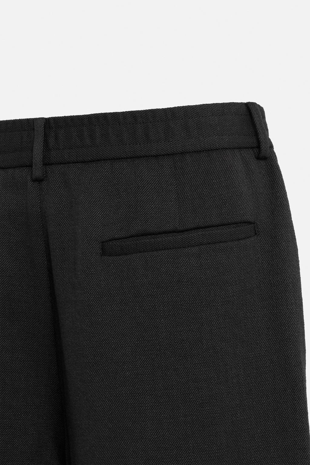 БРЮКИ REGULAR FIT ИЗ ТКАНИ С ТЕКСТУРОЙ