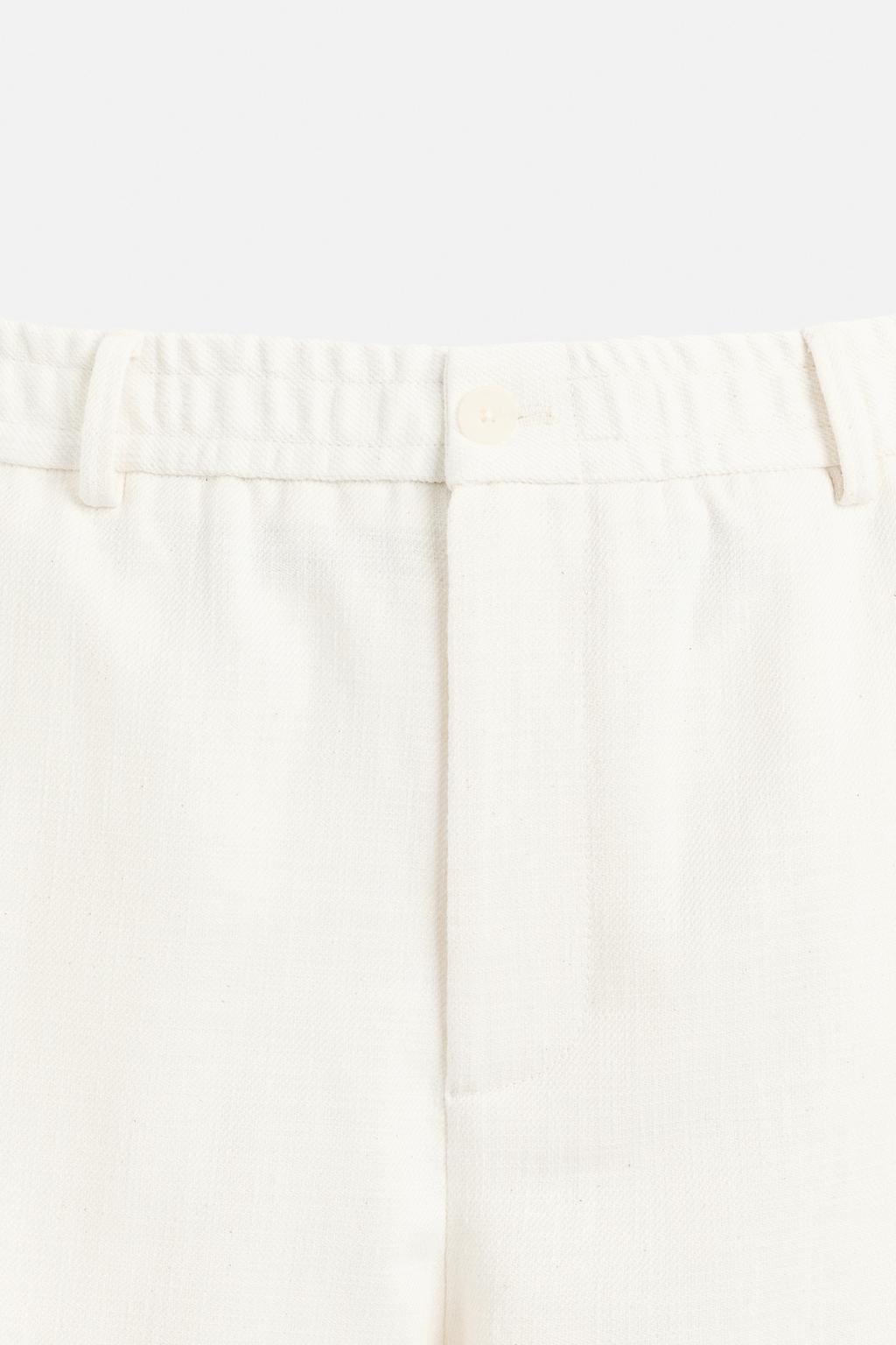 БРЮКИ REGULAR FIT ИЗ ТКАНИ С ТЕКСТУРОЙ