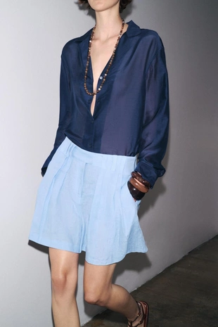 Льняные шорты — ZW COLLECTION- Заказать в России