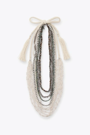 Набор из 2 ожерелий с бусинами и жемчугом- Заказать в России