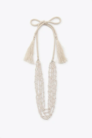 Набор из 2 ожерелий с бусинами и жемчугом- Заказать в России