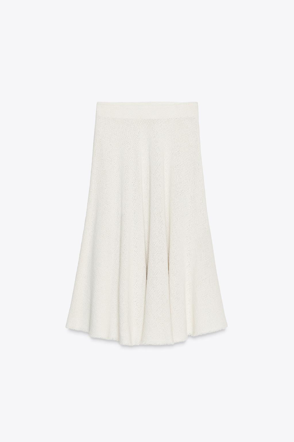 ЮБКА МИДИ ИЗ ТКАНИ В РУБЧИК — ZW COLLECTION