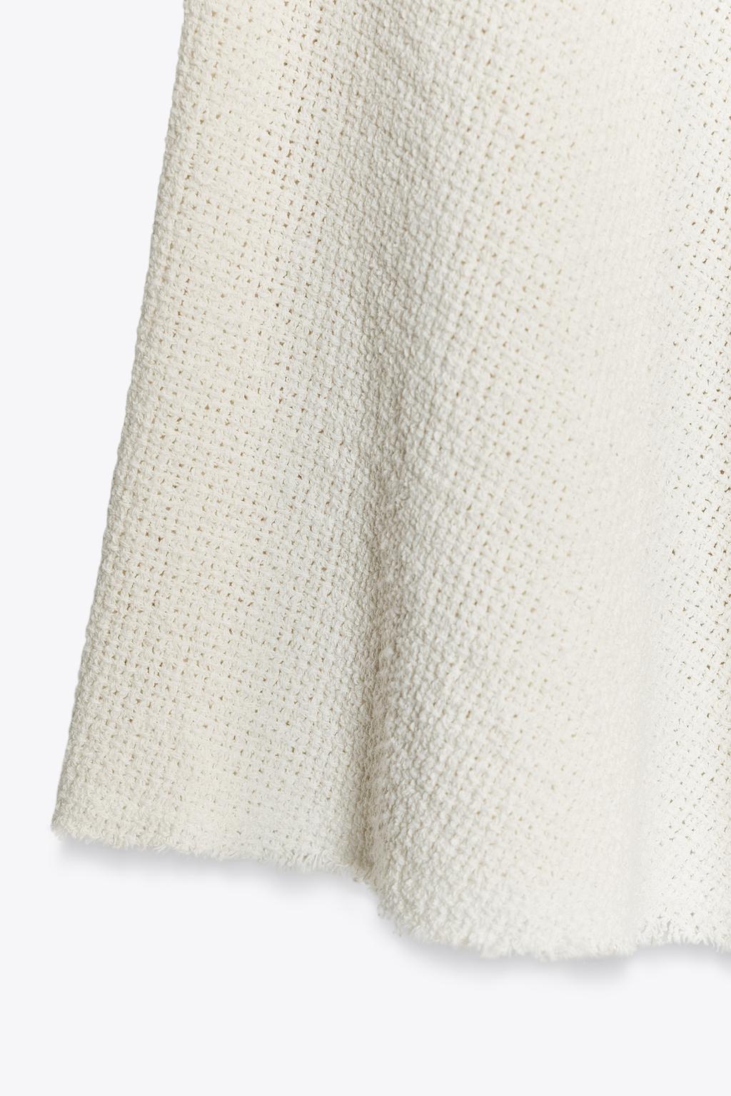 ЮБКА МИДИ ИЗ ТКАНИ В РУБЧИК — ZW COLLECTION