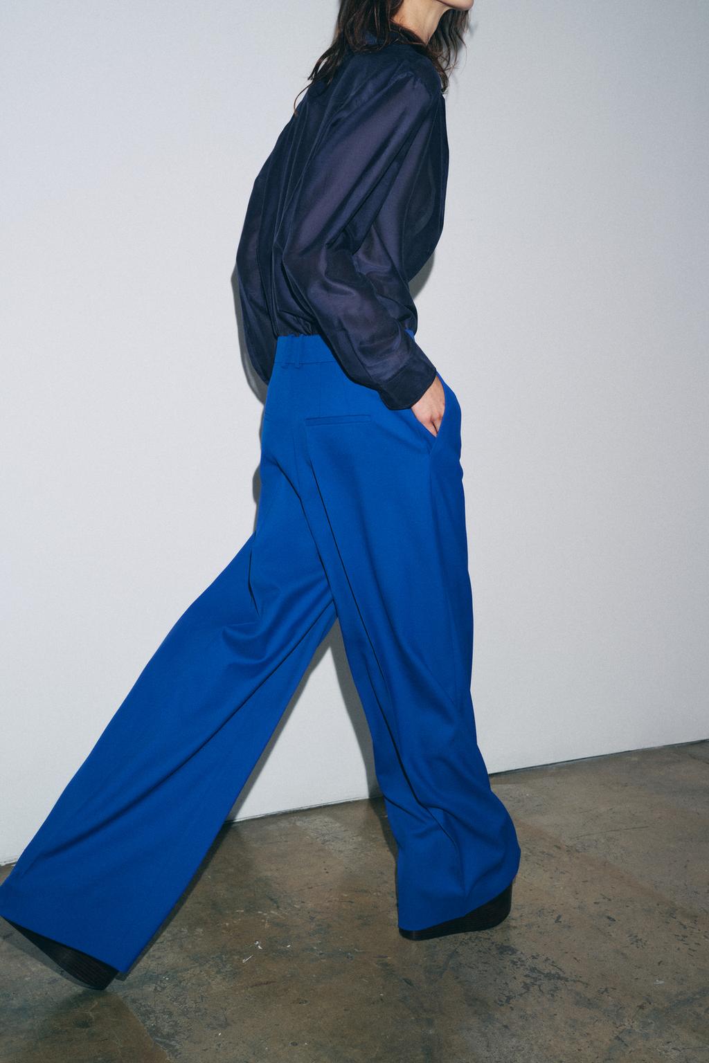 ШИРОКИЕ БРЮКИ С ЗАЩИПАМИ — ZW COLLECTION