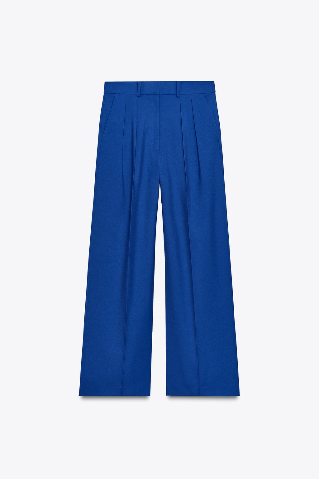 ШИРОКИЕ БРЮКИ С ЗАЩИПАМИ — ZW COLLECTION