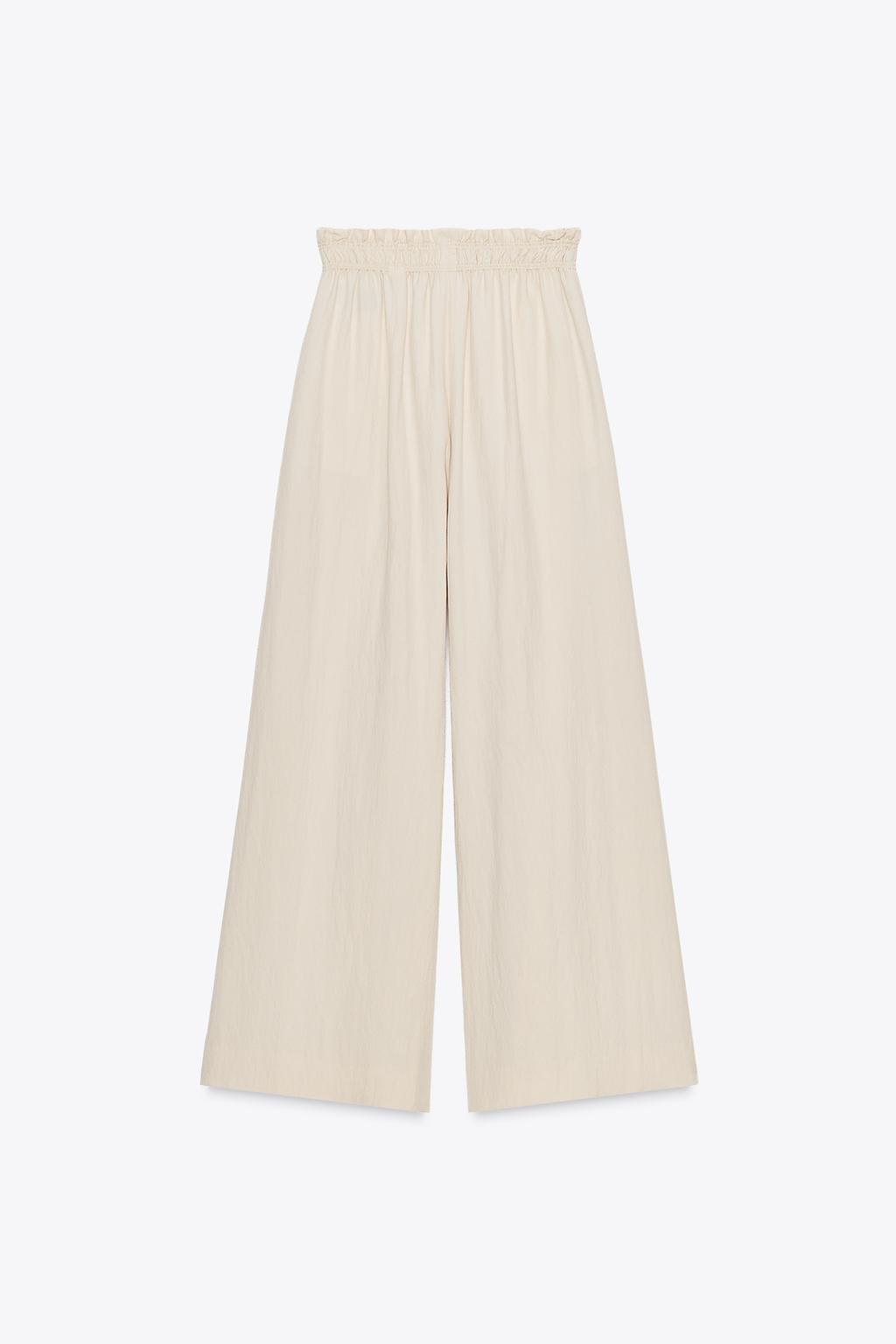 БРЮКИ В ПИЖАМНОМ СТИЛЕ ИЗ ТЕКУЧЕЙ ТКАНИ — ZW COLLECTION