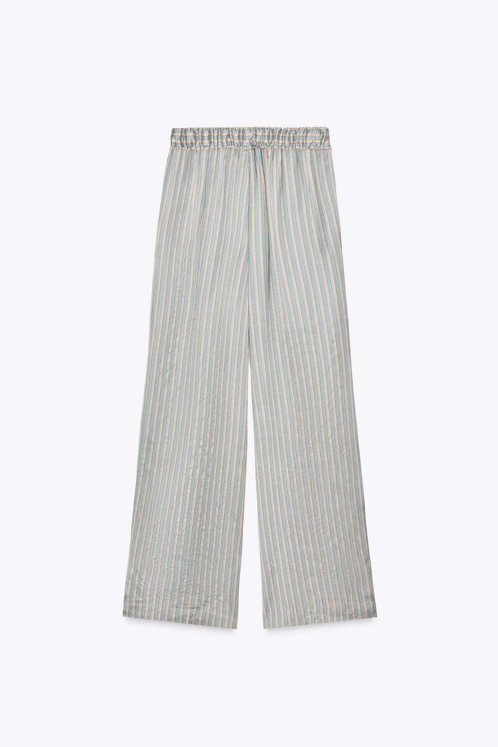 ПОЛОСАТЫЕ БРЮКИ В ПИЖАМНОМ СТИЛЕ — ZW COLLECTION